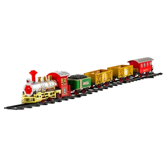 16-Piece Lighted &#x26; Animated Christmas Express Train Set